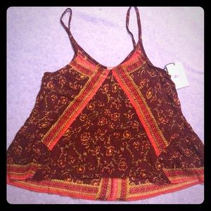 Free People Mixed Print Cami